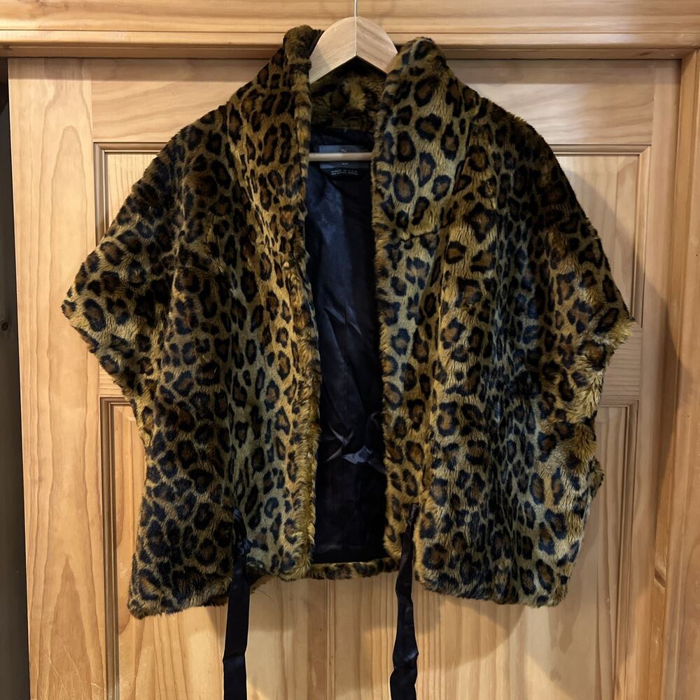 LE Nouveau F807 Leopard Shawl SZ.LARGE